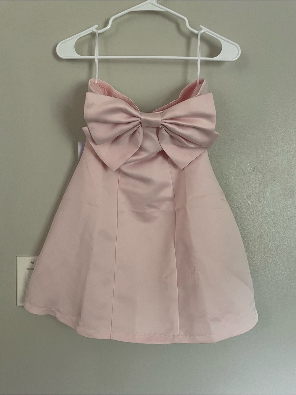 Princess Polly Genevie Bow Strapless Minidress Pink Sz 2 NWT - Picture 2 of 6